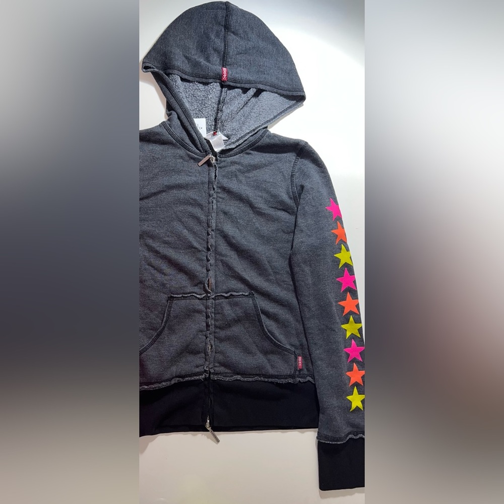 girls hard tail zip up
